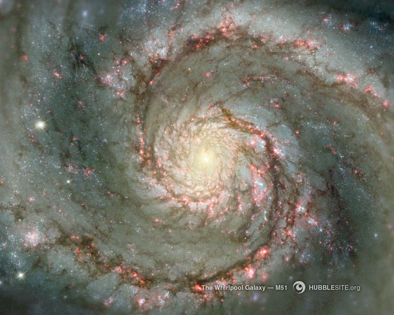 Heart of the Whirlpool Galaxy